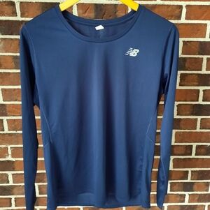 New Balance Dark Blue Long Sleeve Top